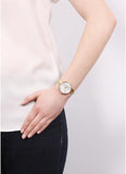Calvin Klein Drift Silver Dial Gold Steel Strap Watch for Women - K6S2N516