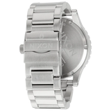Nixon 51-30 Chrono Black Dial Silver Steel Strap Watch for Men - A083-000
