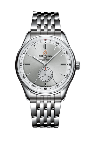 Breitling Premier Automatic 40mm Stainless Steel Silver Dial Mens Watch - A37340351G1A1