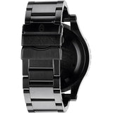 Nixon 48-20 Chrono Black Dial Black Steel Strap Watch for Men - A486-1320