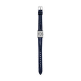 Emporio Armani Genni White Dial Blue Leather Strap Watch for Women - AR11718