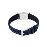 Emporio Armani Genni White Dial Blue Leather Strap Watch for Women - AR11718