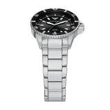Emporio Armani World Explorer Solar Black Dial Silver Steel Strap Watch for Men - AR11787