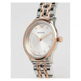 Emporio Armani Alpha Silver Dial Two Tone Steel Strap Watch for Women - AR1962