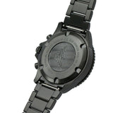 Emporio Armani Diver Chronograph Black Dial Black Steel Strap Watch For Men - AR80050