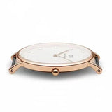 Daniel Wellington Classy Glasgow White Dial Two Tone Nylon Strap Watch For Women - DW00100078