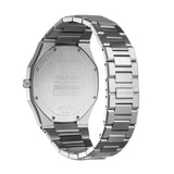 D1 Milano Ultra Thin Moss Green Dial Silver Steel Strap Watch for Men - D1-UTBJ06