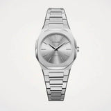 D1 Milano Ultra Thin Silver Dial Silver Steel Strap Watch for Women - D1-UTBL30