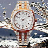 Bulova Phantom Crystal Silver Dial Two Tone Steel Strap Watch for Men - 98B324