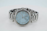 Michael Kors Skylar Quartz Blue Dial Silver Steel Strap Watch For Women - MK5988