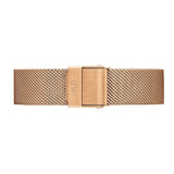 Daniel Wellington Classic Melrose Black Dial Rose Gold Mesh Bracelet Watch For Women - DW00100161