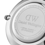 Daniel Wellington Classic Petite Sterling Black Dial Silver Mesh Bracelet Watch For Women - DW00100162