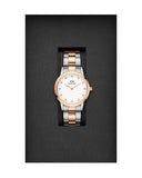 Daniel Wellington Iconic Link White Dial Two Tone Steel Strap Watch For Women - DW00100358