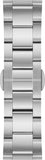 Daniel Wellington Iconic Chronograph Link Blue Dial Silver Steel Strap Watch For Men - DW00100644