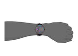 Diesel Badass Chronograph Anthracite Dial Black Leather Strap Watch For Men - DZ7270