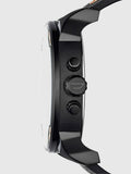 Diesel Mr Daddy 2.0 Chronograph Black Dial Black Leather Strap Watch For Men - DZ7350