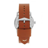 Fossil Commuter Blue Dial Blue Leather Strap Watch for Men - FS5325