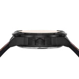 Fossil Bronson Automatic Skeleton Black Dial Brown Leather Strap Watch for Men - ME3219