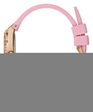 Guess Cosmo Diamonds Silver Dial Pink Silicone Strap Watch for Women - GW0034L3