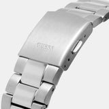 Guess Connoisseur Blue Dial Silver Steel Strap Watch for Men - GW0265G7