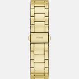 Guess Moonlight Multi Function Diamonds Gold Dial Gold Steel Strap Watch for Women - GW0320L2