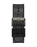 Guess Edge Chronograph Black Dial Black Leather Strap Watch For Men - GW0492G1
