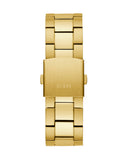 Guess Edge Chronograph Black Dial Gold Steel Strap Watch For Men - GW0539G2