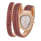 Just Cavalli Glam Snake White Dial Multicolor Steel Strap Watch for Women - JC1L163M0275