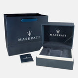 Maserati Epoca Chronograph Blue Dial Silver Steel Strap Watch For Men - R8873618024