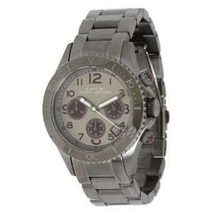 Marc Jacobs Rock Chronograph Gunmetal Grey Dial Grey Steel Strap Watch for Men - MBM3160