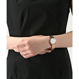 Marc Jacobs Roxy White Dial Rose Gold Steel Strap Watch for Women - MJ3527