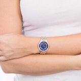 Michael Kors Lauryn Quartz Blue Dial Two Tone Steel Strap Watch For Women - MK3929