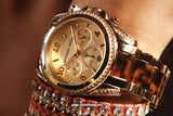 Michael Kors Blair Gold Dial Two Tone Steel Strap Watch for Women - MK6094