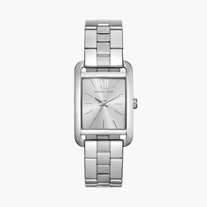 Michael Kors Monroe Three Hand Silver Dial Silver Steel Strap Watch for Women - MKO1033