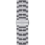 Tissot T Classic Luxury Powermatic 80 Black Dial Silver Steel Strap Watch For Men - T086.408.11.056.00