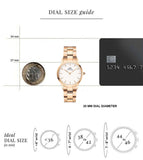 Daniel Wellington Iconic Link White Dial Rose Gold Steel Strap Watch for Women - DW00100213