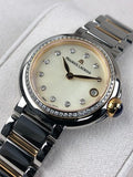 Maurice Lacroix Fiaba Date Diamonds White Mother of Pearl Dial Two Tone Steel Strap Watch for Women - FA1007-PVP23-170-1