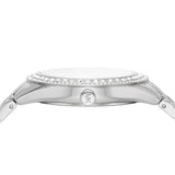 Michael Kors Harlowe Three-Hand Quartz Silver Dial Silver Steel Strap Watch For Women - MK4708