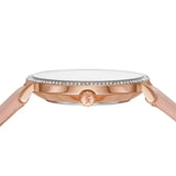 Michael Kors Pyper Analog White Dial Pink Leather Strap Watch For Women - MK2803