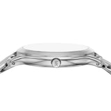 Michael Kors Runway Three-Hand Silver Dial Silver Steel Strap Watch for Women - MK7474