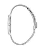 Calvin Klein Minimal White Dial Silver Mesh Bracelet Watch for Women - K3M2212Y