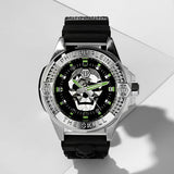 Philipp Plein The Skull Black Dial Black Silicone Strap Watch for Men - PWAAA0121