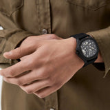 Philipp Plein High-Conic Automatic Black Dial Black Silicone Strap Watch for Men - PWRAA0923