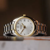 Seiko Diamond Silver Dial Two Tone Steel Strap Watch for Women - SUR582P1