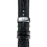 Tissot T Classic Tradition Quartz Black Dial Black Leather Strap Watch For Men - T063.610.16.058.00