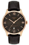 Tissot Chemin des Tourelles Powermatic 80 Brown Dial Brown Leather Strap Watch for Men - T099.407.36.448.00
