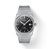 Tissot PRX Powermatic 80 Black Dial Silver Steel Strap Watch For Men - T137.407.11.051.00