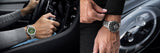 Tag Heuer Carrera Automatic Chronograph Black Dial Silver Steel Strap Watch for Men - CBN2A1B.BA0643