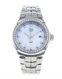 Tag Heuer Link Quartz Diamonds Mother of Pearl Dial Silver Steel Strap Watch for Women - WBC1316.BA0600