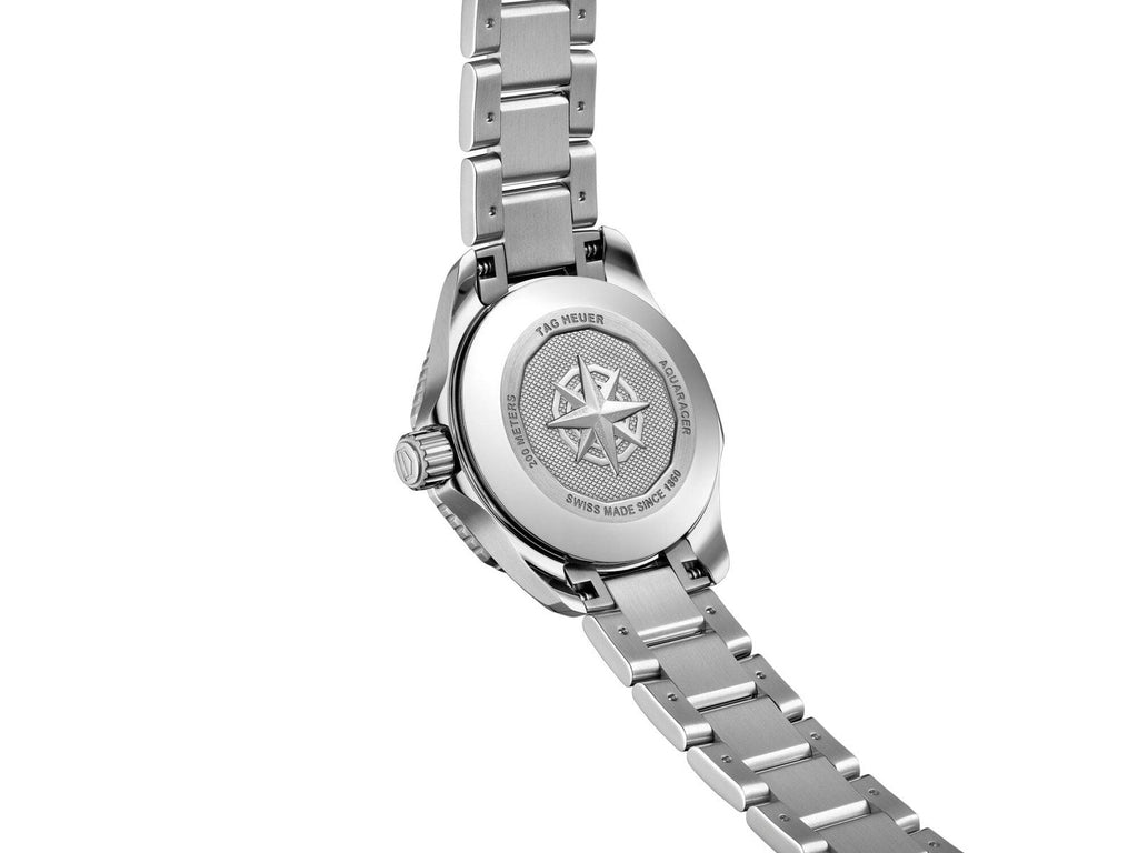 Tag Heuer Aquaracer Professional 200 Quartz Diamond Mother of Pearl Dial Silver Steel Strap Watch for Women - WBP1417.BA0622